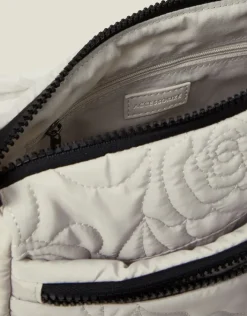 Accessorize Floral Quilted Camera Bag Cream