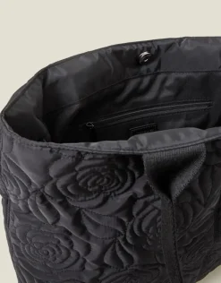 Accessorize Floral Quilted Nylon Tote Bag