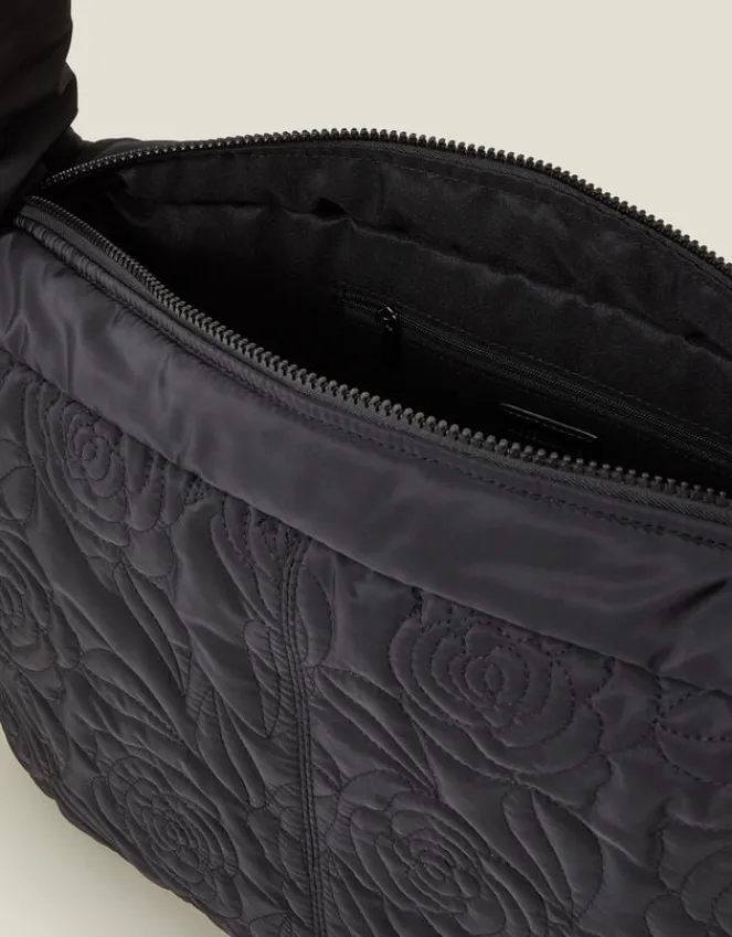 Accessorize Floral Quilted Shoulder Bag