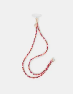 Accessorize Flower Charm Cord Phone Strap