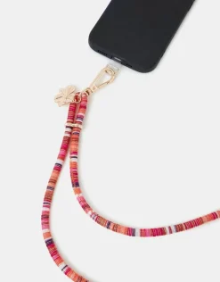 Accessorize Flower Charm Cord Phone Strap