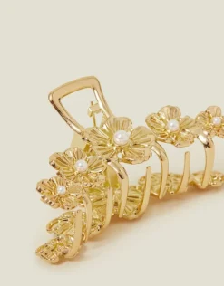 Accessorize Flower Metal Claw Clip