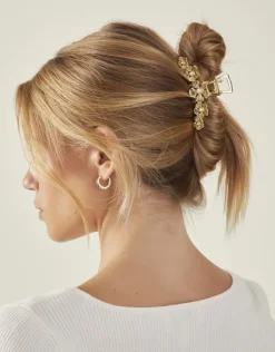Accessorize Flower Metal Claw Clip