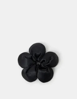 Accessorize Flower Satin Hair Scrunchie