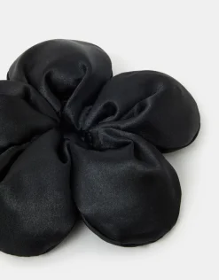 Accessorize Flower Satin Hair Scrunchie