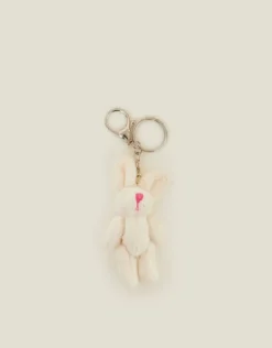 Accessorize Fluffy Bunny Bag Charm