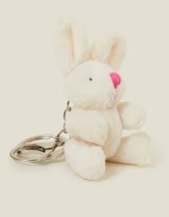 Accessorize Fluffy Bunny Bag Charm