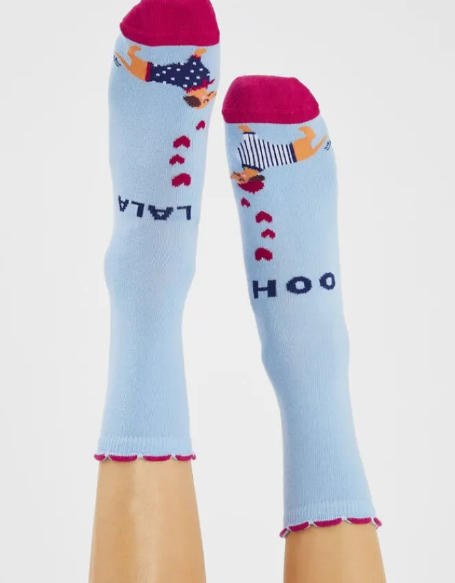Accessorize French Dogs In Love Socks