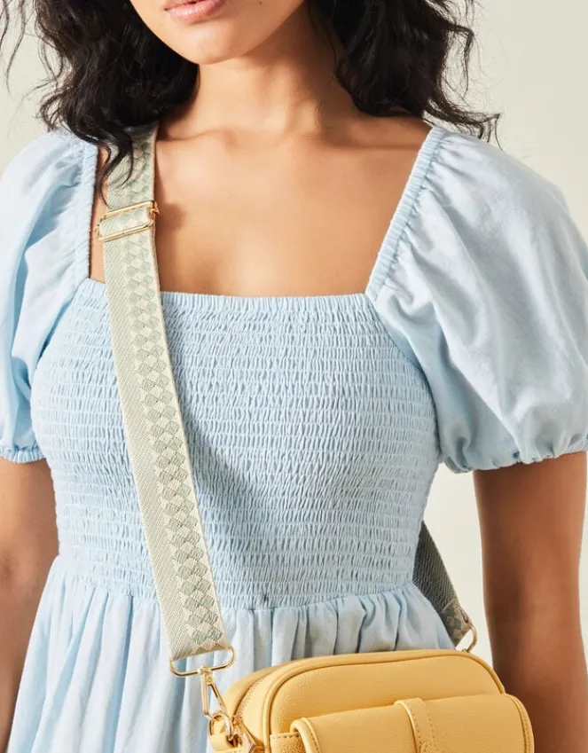 Accessorize Geometric Webbing Bag Strap