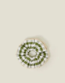 Accessorize Gingham Layered Hair Scrunchie