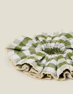 Accessorize Gingham Layered Hair Scrunchie