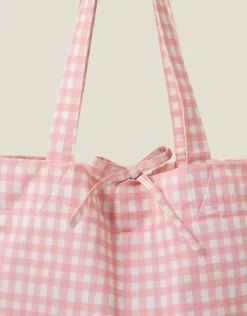 Accessorize Gingham Shopper Bag