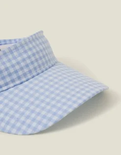 Accessorize Gingham Sun Visor