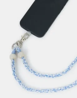 Accessorize Gingham Twisted Wrist Phone Strap