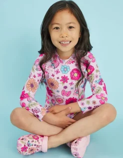 Accessorize Girls Butterfly Print Clogs Pink