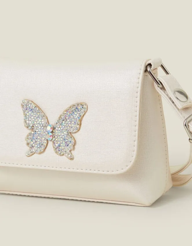 Accessorize Girls Diamante Butterfly Bag