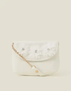 Accessorize Girls Diamante Corsage Flower Bag
