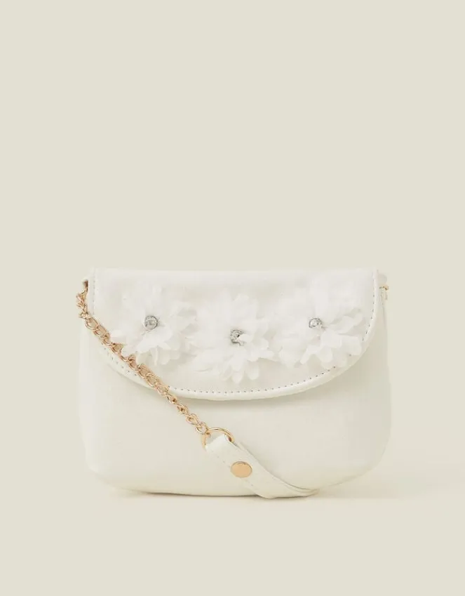 Accessorize Girls Diamante Corsage Flower Bag