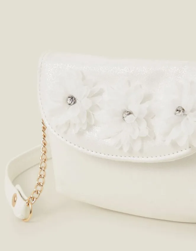 Accessorize Girls Diamante Corsage Flower Bag