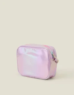 Accessorize Girls Embroidered Metallic Camera Bag