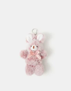 Accessorize Girls Faux Fur Bunny Bag Charm