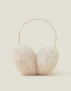 Accessorize Girls Faux Fur Pearl Earmuffs