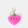 Accessorize Girls Faux Fur Strawberry Bag Charm