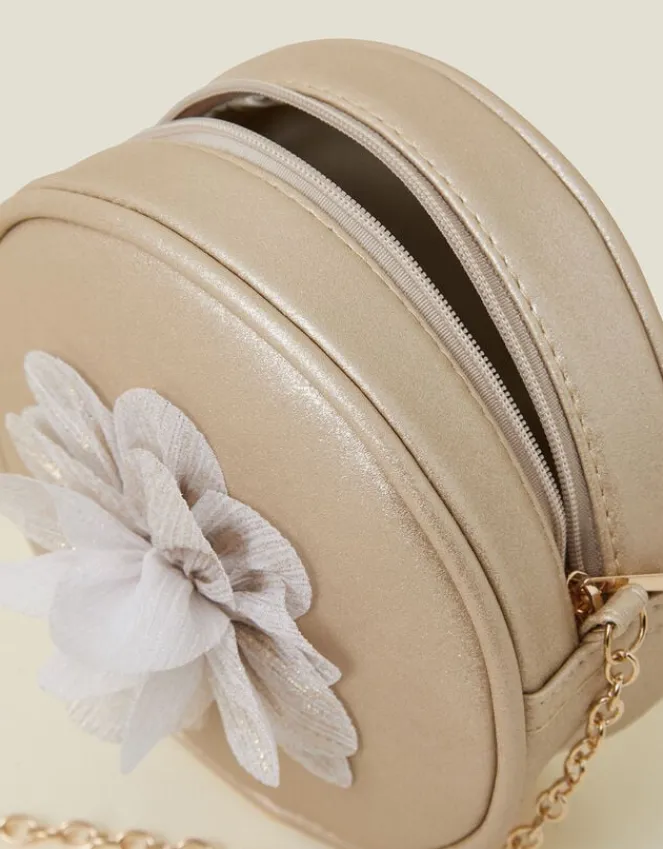 Accessorize Girls Flower Round Bag and Hair Set