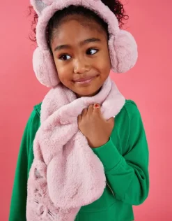 Accessorize Girls Fluffy Faux Fur Cat Scarf
