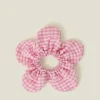 Accessorize Girls Gingham Flower Hair Scrunchie