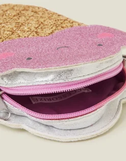 Accessorize Girls Glitter Ice Cream Bag