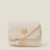 Accessorize Girls Heart Lock Tweed Bag