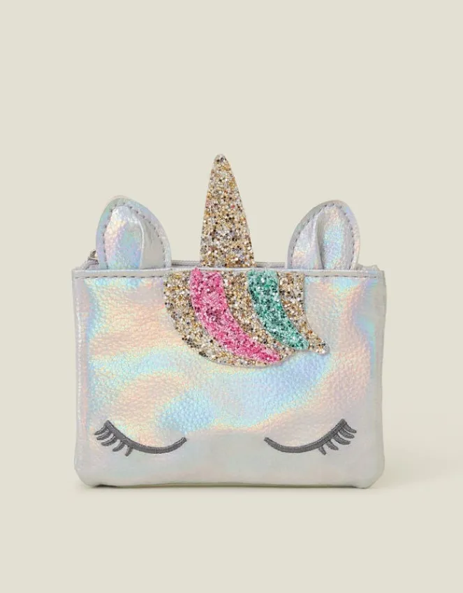 Accessorize Girls Iridescent Unicorn Purse