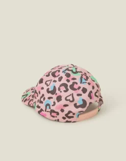 Accessorize Girls Leopard Print Baseball Cap Multi