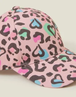 Accessorize Girls Leopard Print Baseball Cap Multi