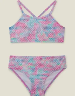 Accessorize Girls Mermaid Bikini Set Multi