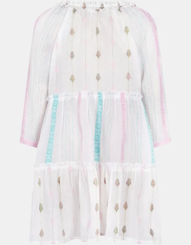 Accessorize Girls Mini Me Jacquard Dress White