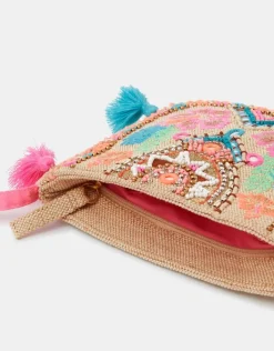 Accessorize Girls Mirror & Tassel Embellished Bag
