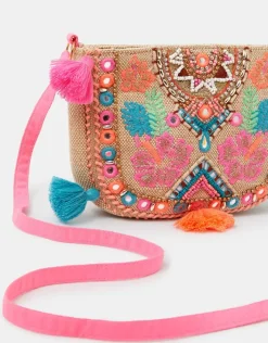 Accessorize Girls Mirror & Tassel Embellished Bag