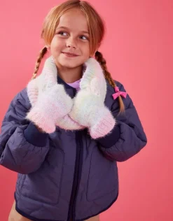 Accessorize Girls Ombre Rainbow Gloves Multi