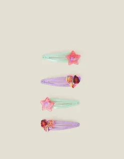 Accessorize Girls 4-Pack Barbie&trade; Glitter Hair Clips
