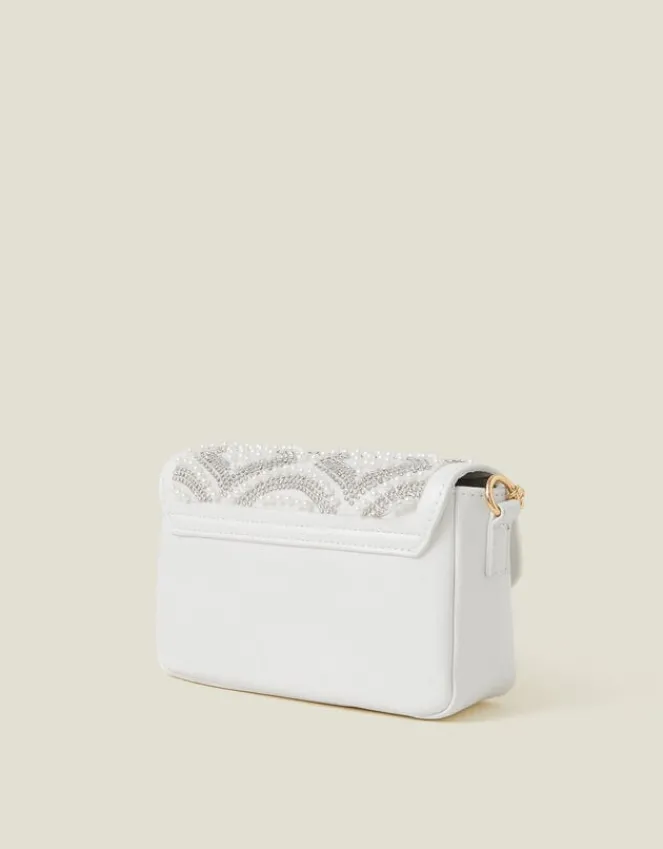 Accessorize Girls Pearl Fan Mini Bag