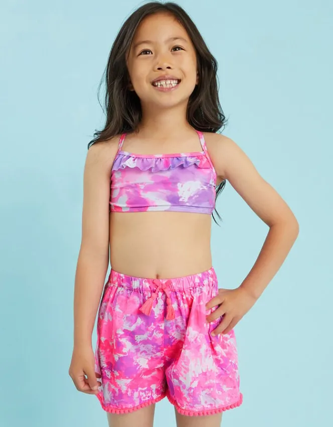 Accessorize Girls Tie Dye Shorts Multi