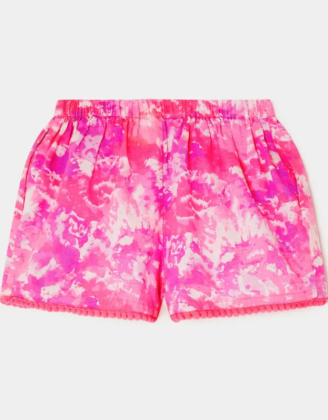 Accessorize Girls Tie Dye Shorts Multi