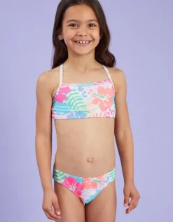Accessorize Girls Tropical Print Bikini Set Multi