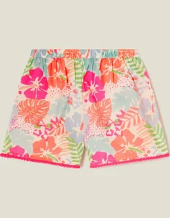 Accessorize Girls Tropical Print Shorts Multi