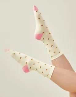Accessorize Glitter Heart Socks