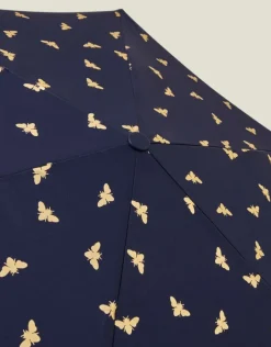 Accessorize Golden Bee Print Umbrella