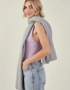 Accessorize Grace Super-Soft Blanket Scarf Grey