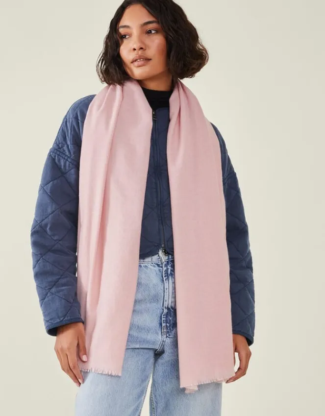 Accessorize Grace Super-Soft Blanket Scarf Pink